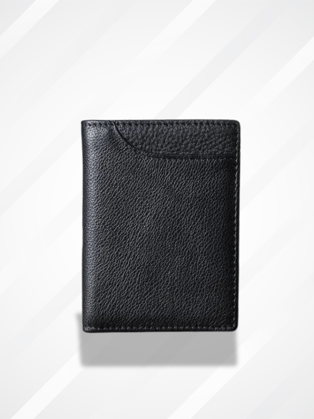 Teluro Grand Noir Porte Carte Bancaire Cuir Homme